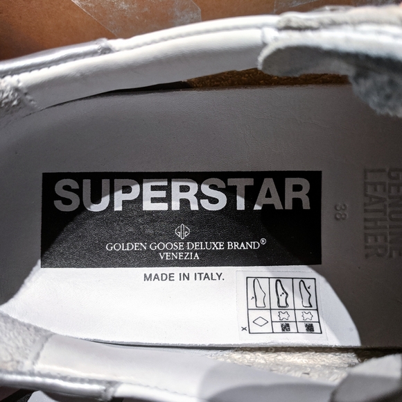 NEW!🌟Golden Goose💯Leather Superstar Sneakers - Picture 8 of 14